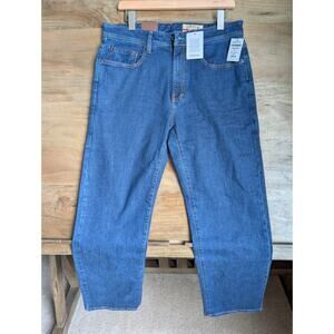 NWT Orvis Jeans Mens 32x30 Blue Denim 5-Pocket Stretch Duster Straight 2ML23032
